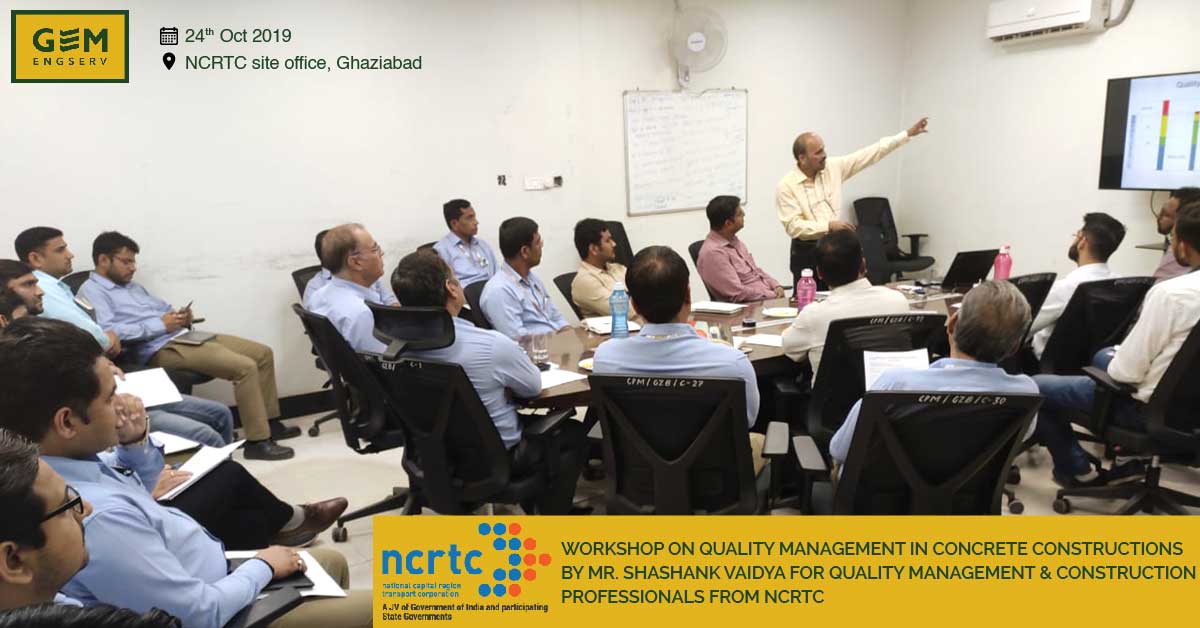 NCRTC worshop on quality management in concrete construction