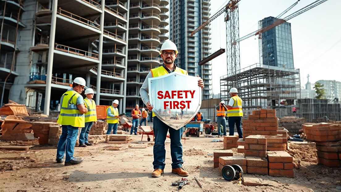 Image of construction safety first