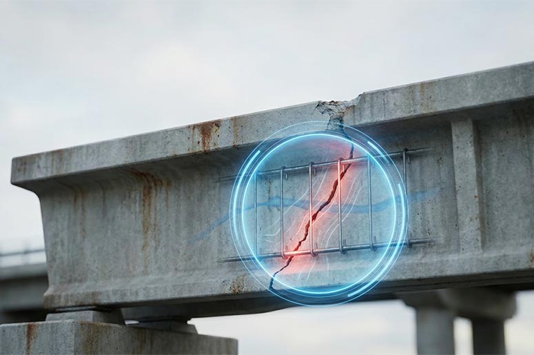Crack in girder HD
