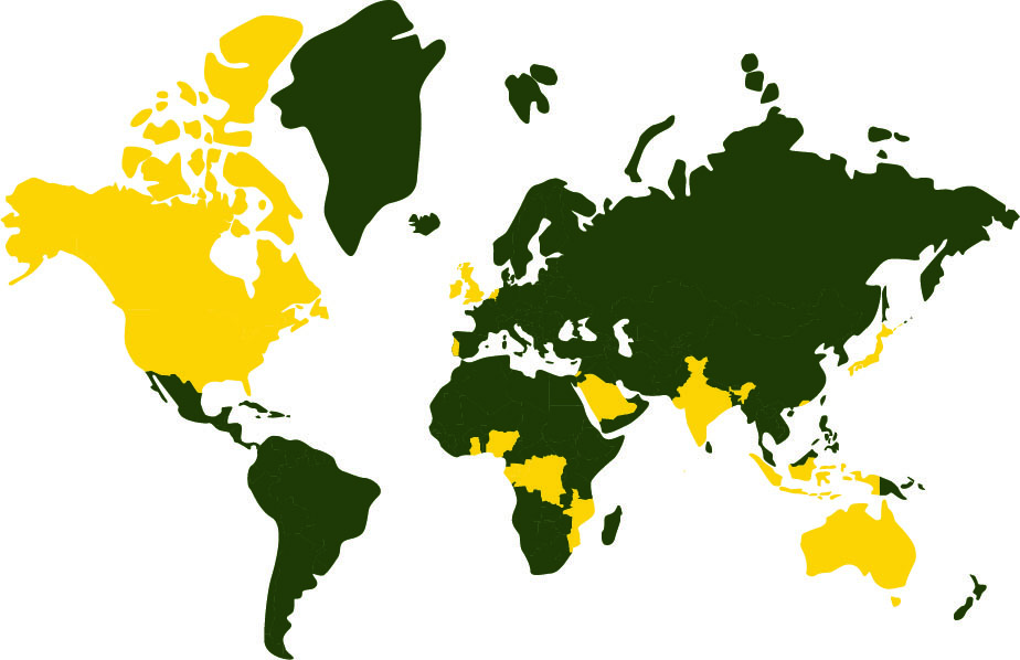 GEM Services on worldmap
